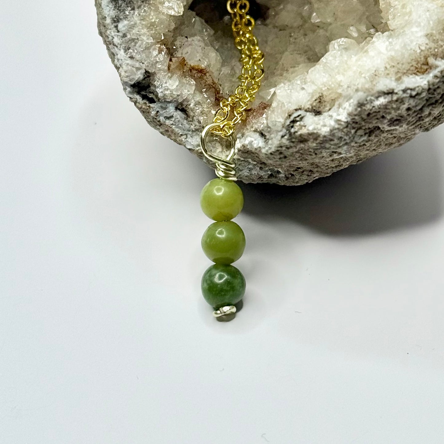 Gold Jade Necklace