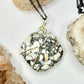 Gold and Black Conglomerate Necklace