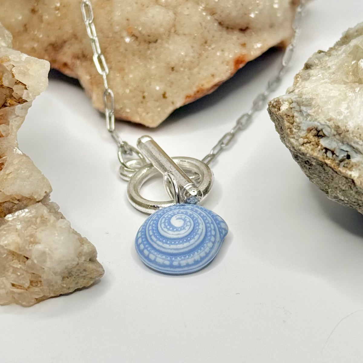 Silver Shell Toggle Necklace