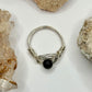 Sterling Silver Obsidian Ring