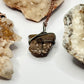 Charcoal and Brown Petrified Wood Necklace