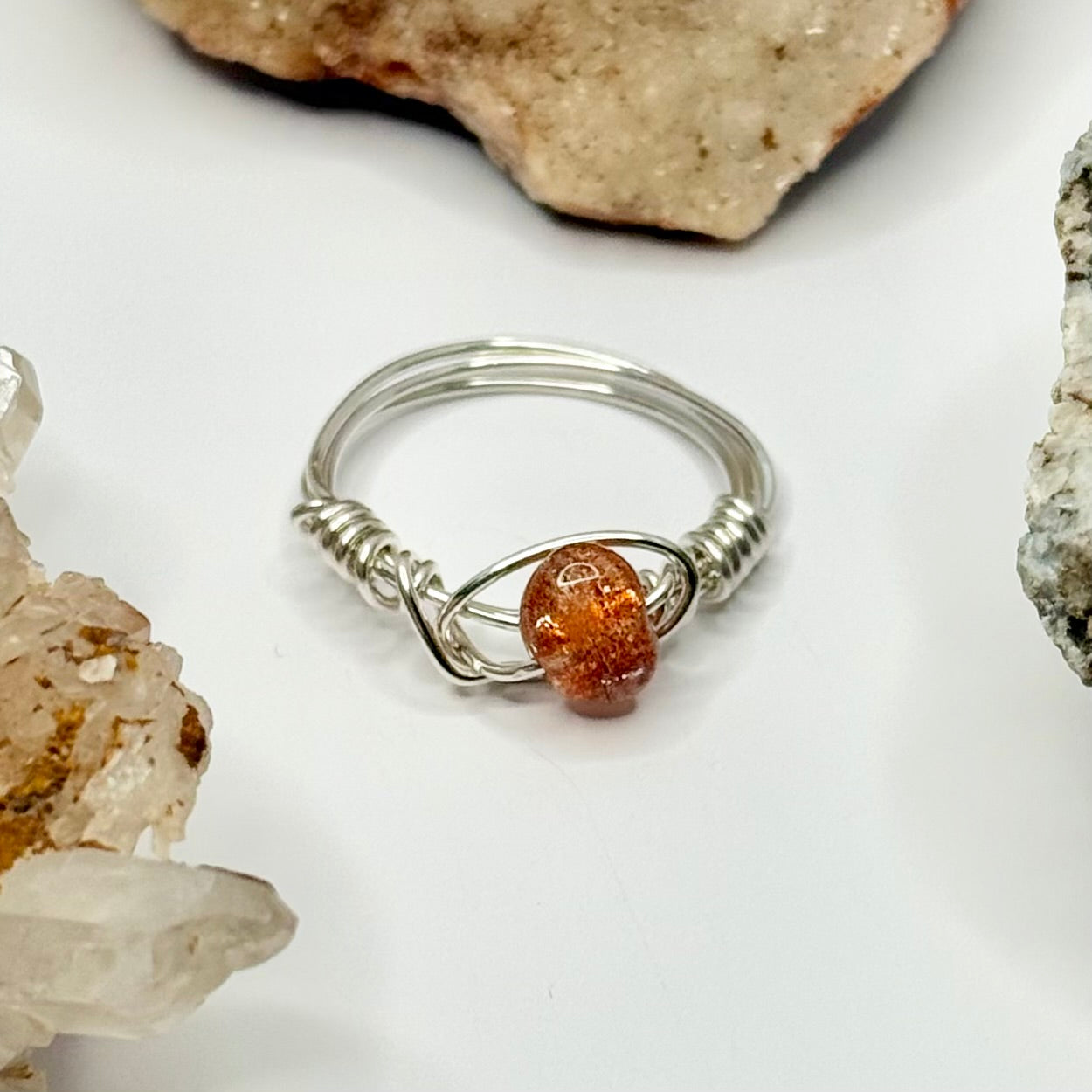 Sterling Silver Sunstone Ring