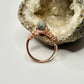 Rose Gold Gray Agate Ring