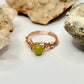 Rose Gold Jade Ring