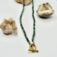 Gold Turquoise Beaded Necklace
