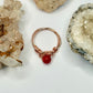 Rose Gold Carnelian Ring