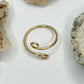 Gold Bypass Ring