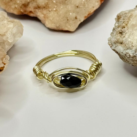 Gold Onyx Ring
