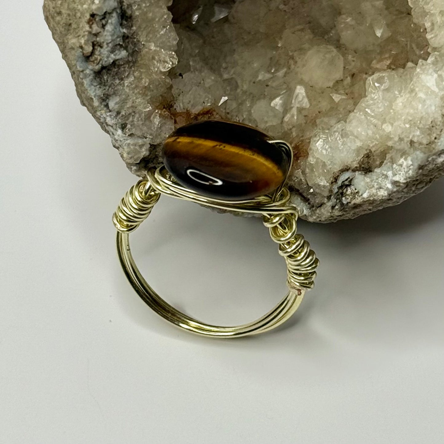 Gold Tigers Eye Ring