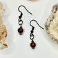 Charcoal Mahogany Obsidian Earrings