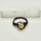 Charcoal Yellow Calcite Ring