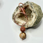 Rose Gold Ocean Jasper and Wood Keychain