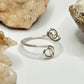 Silver Bypass Wrap Ring