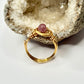 Gold Strawberry Quartz Ring