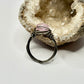 Charcoal Pink Beaded Ring