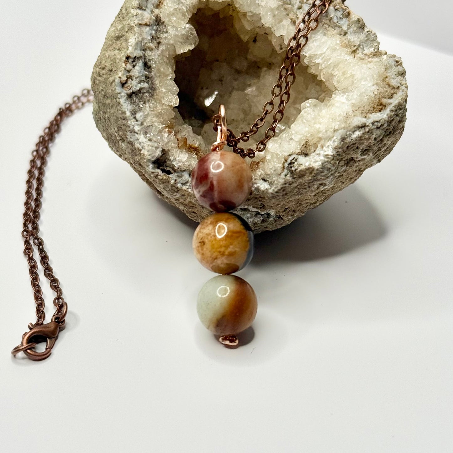 Rose Ocean Jasper Necklace