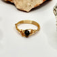Gold Obsidian Ring