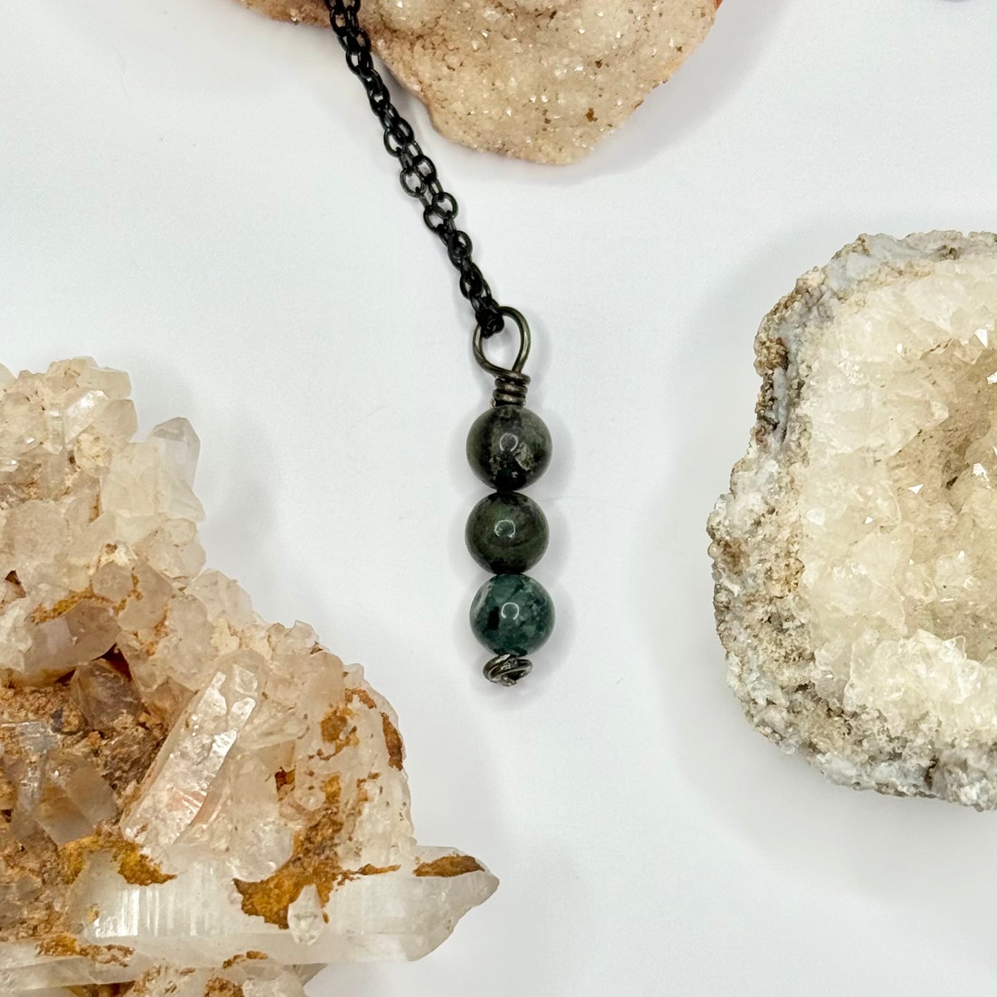 Charcoal Rainforest Jasper Necklace