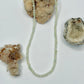 Silver White Jade Beaded Necklace