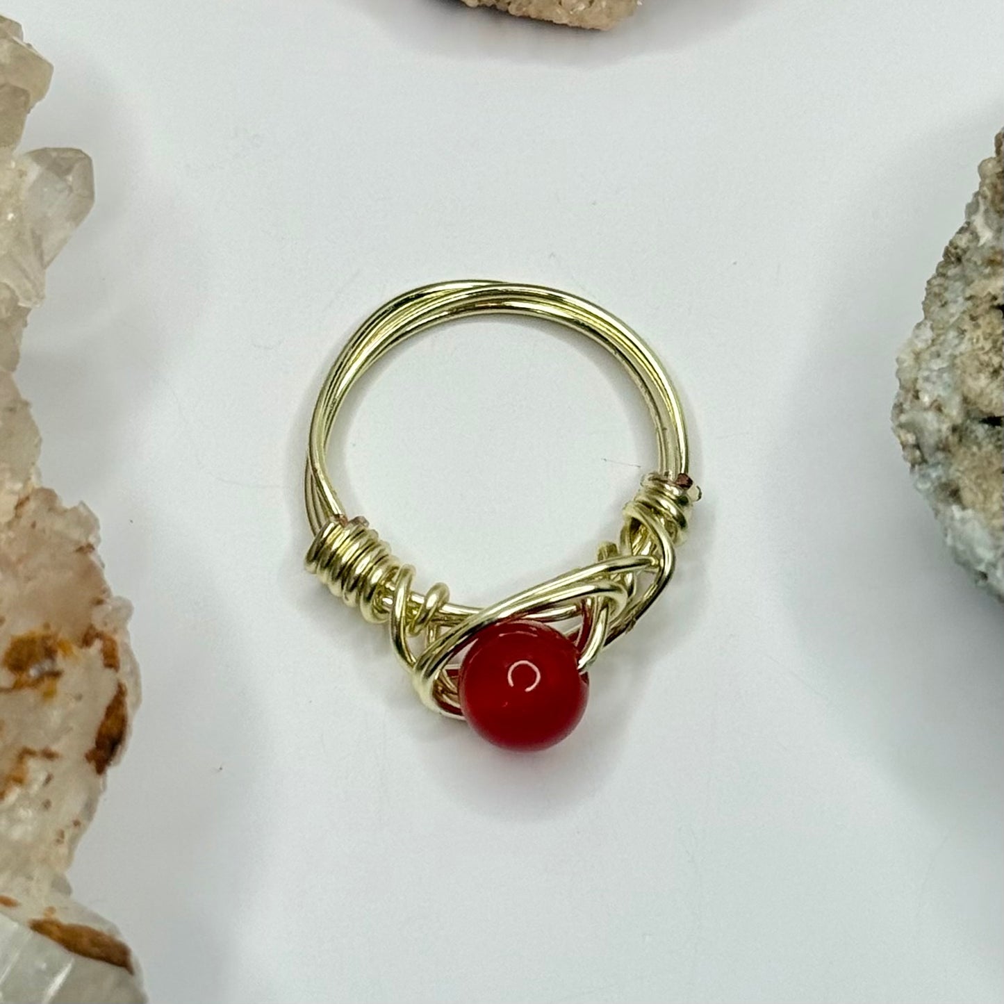 Gold Carnelian Ring