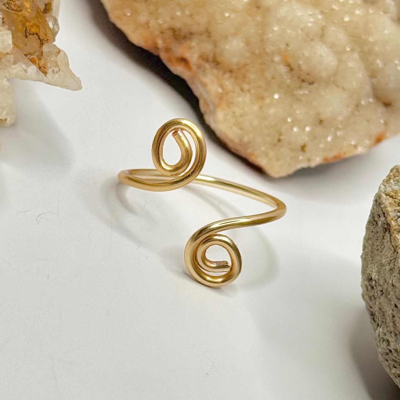 Gold Bypass Ring