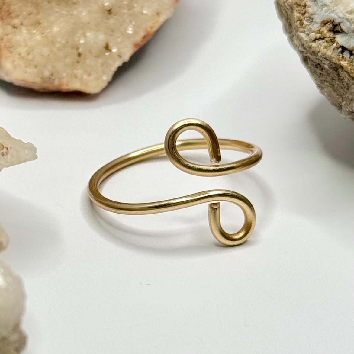 Gold Bypass Ring