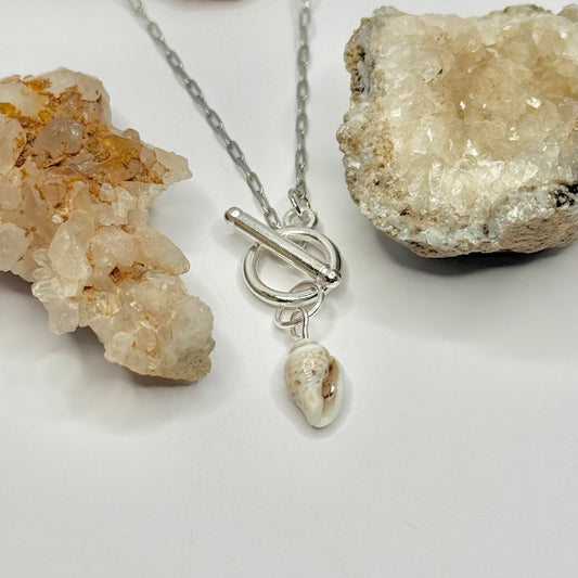 Silver Seashell Toggle Necklace