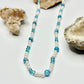Sterling Silver Blue Lace Agate Beaded Necklace