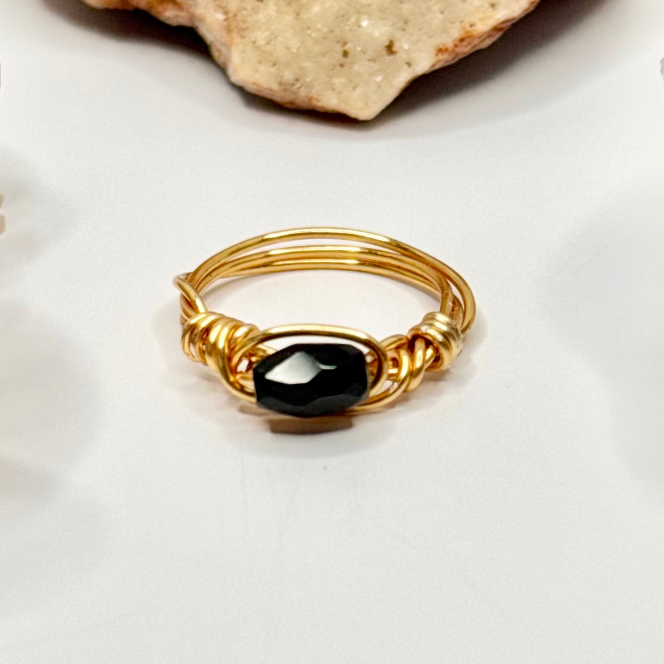 Gold Onyx Ring
