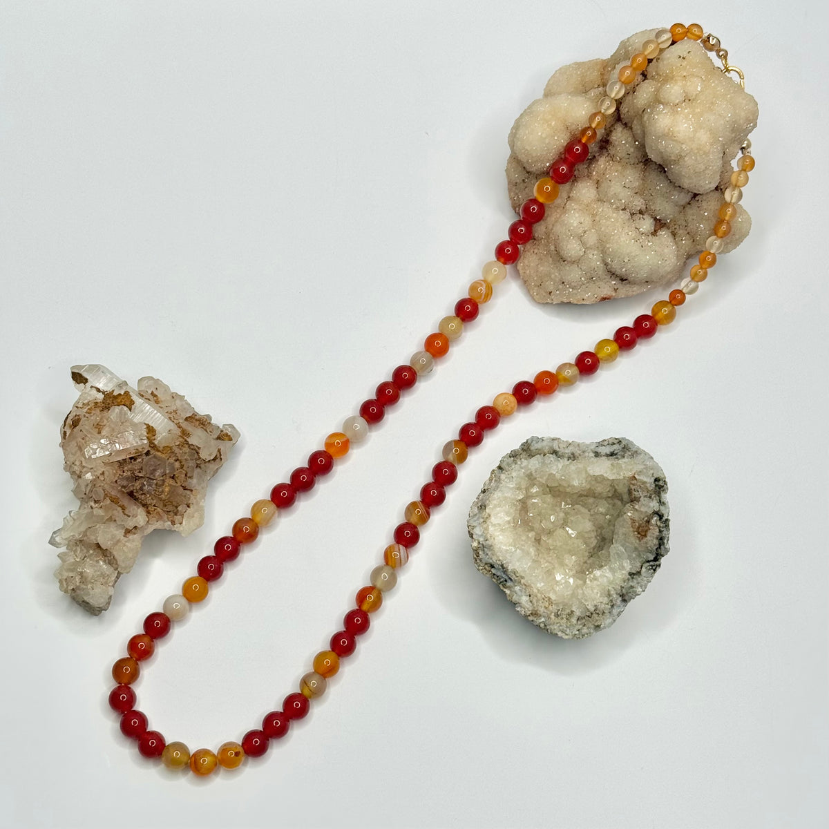 Carnelian Beaded Necklace