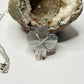 Silver Druzy Agate Cactus Necklace