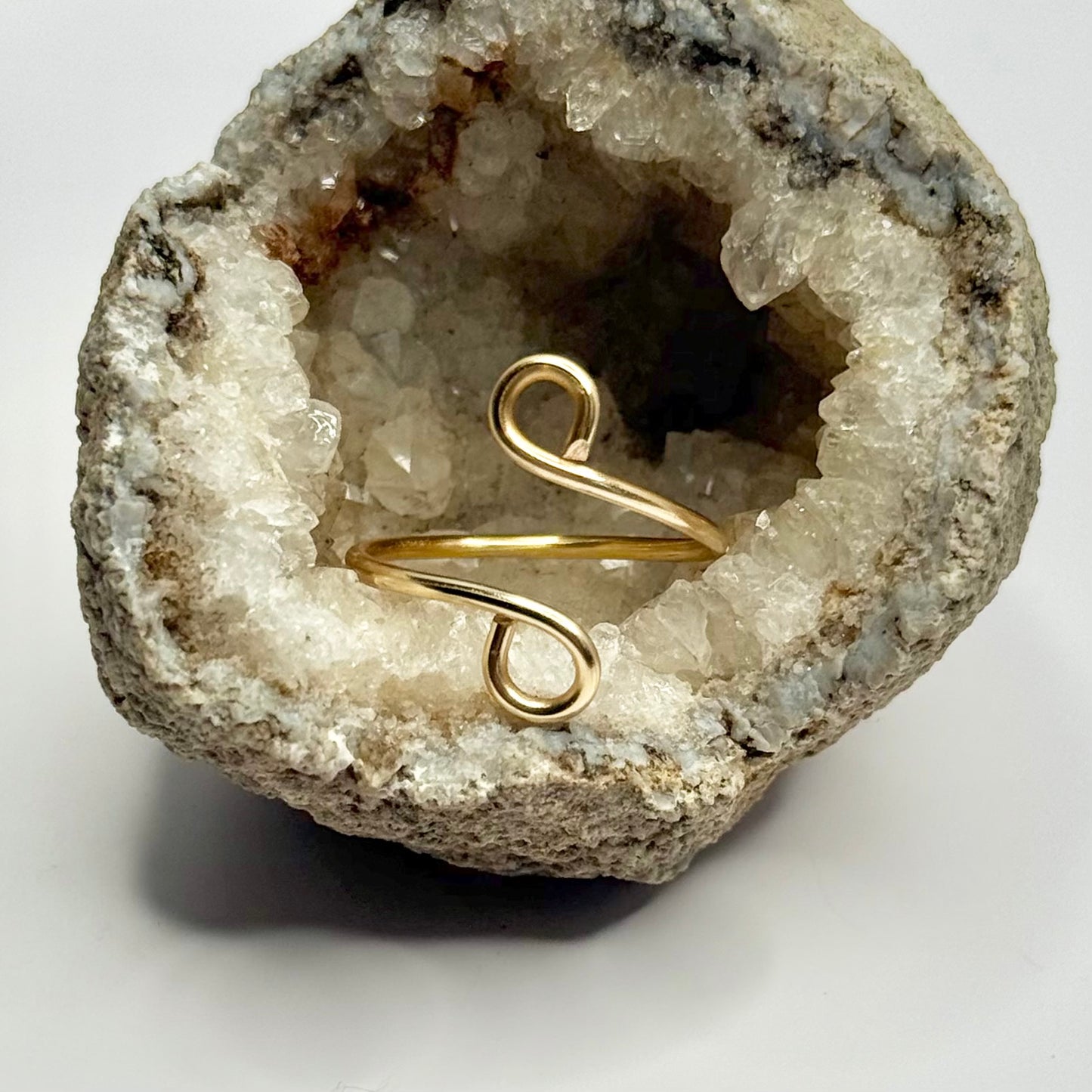 Gold Bypass Ring