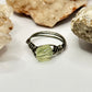 Charcoal Prehnite Ring