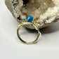 Gold Blue Shell Ring