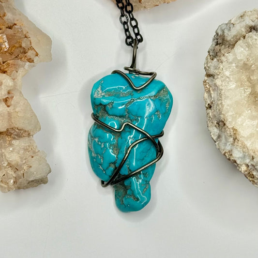 Charcoal Turquoise Necklace
