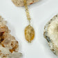 Gold Citrine Dainty Necklace