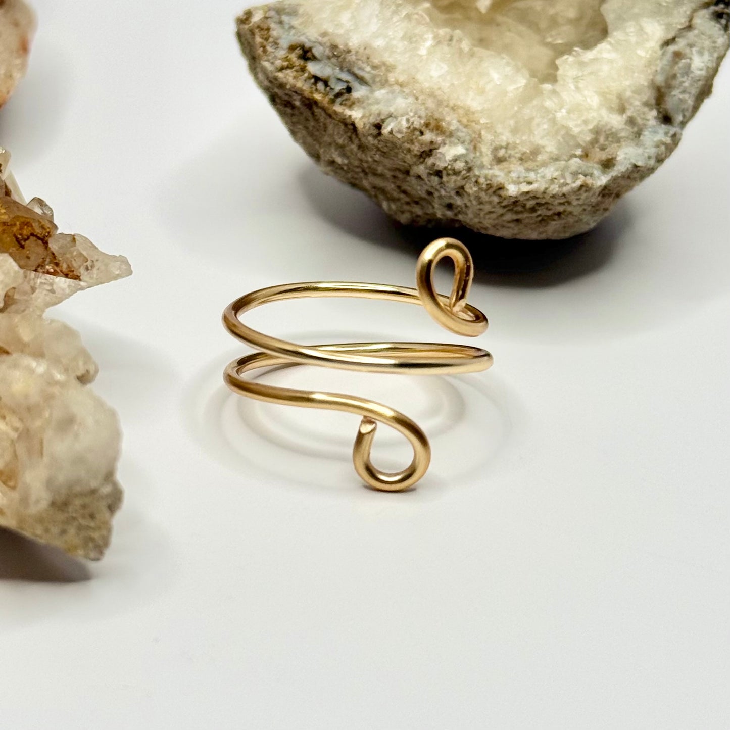 Gold Wrap Bypass Ring