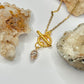 Gold Seashell Toggle Necklace