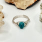 Silver Blue Apatite Ring