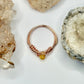 Rose Gold Yellow Jade Ring