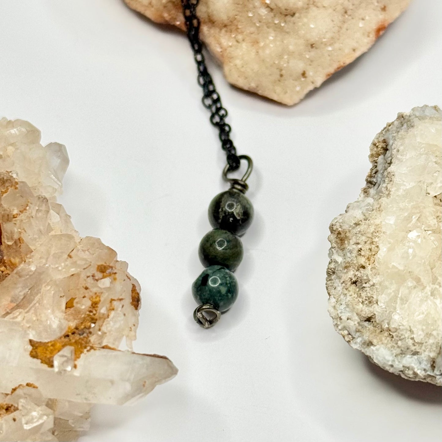 Charcoal Rainforest Jasper Necklace