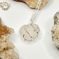 Silver Quartz Heart Necklace