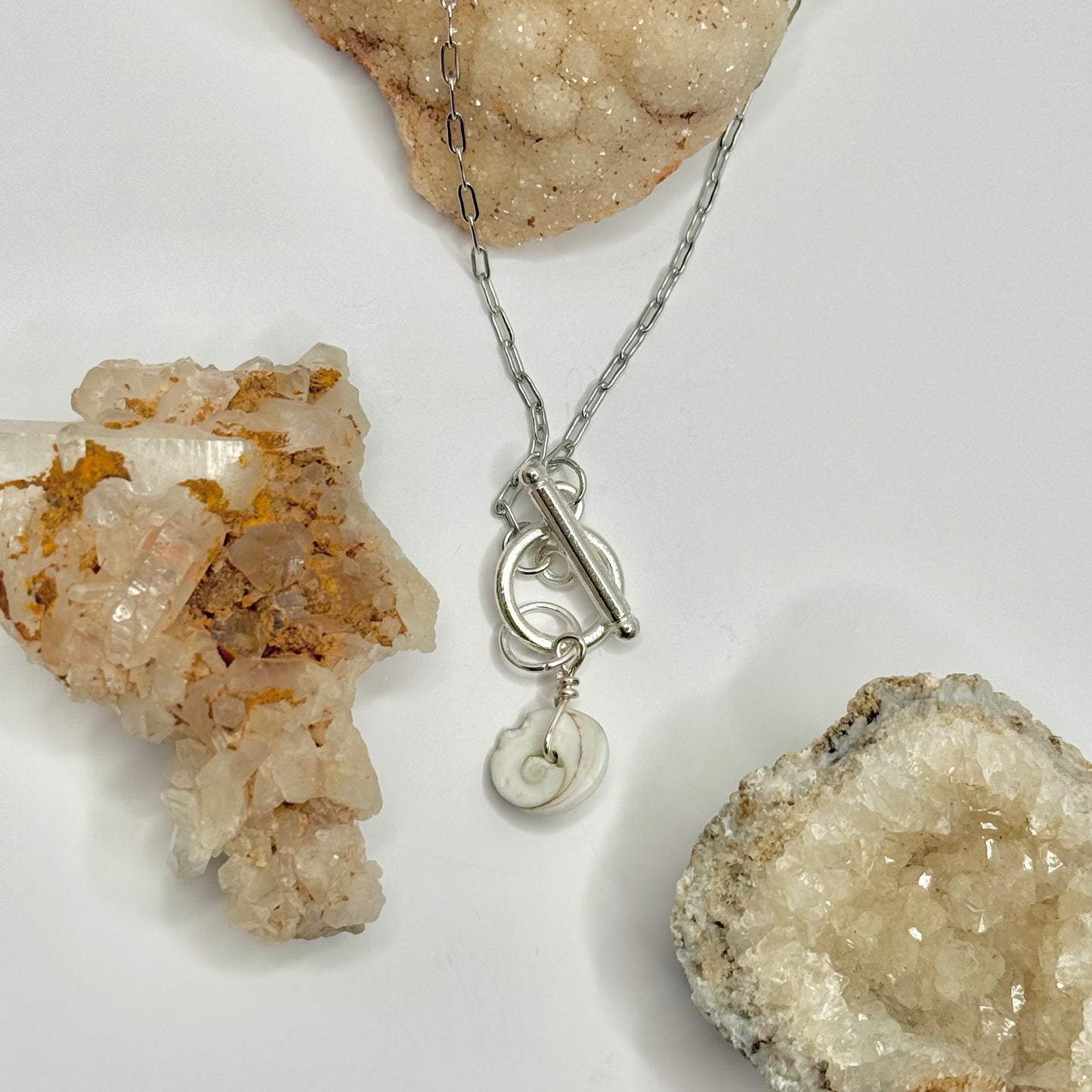 Silver Shell Toggle Necklace