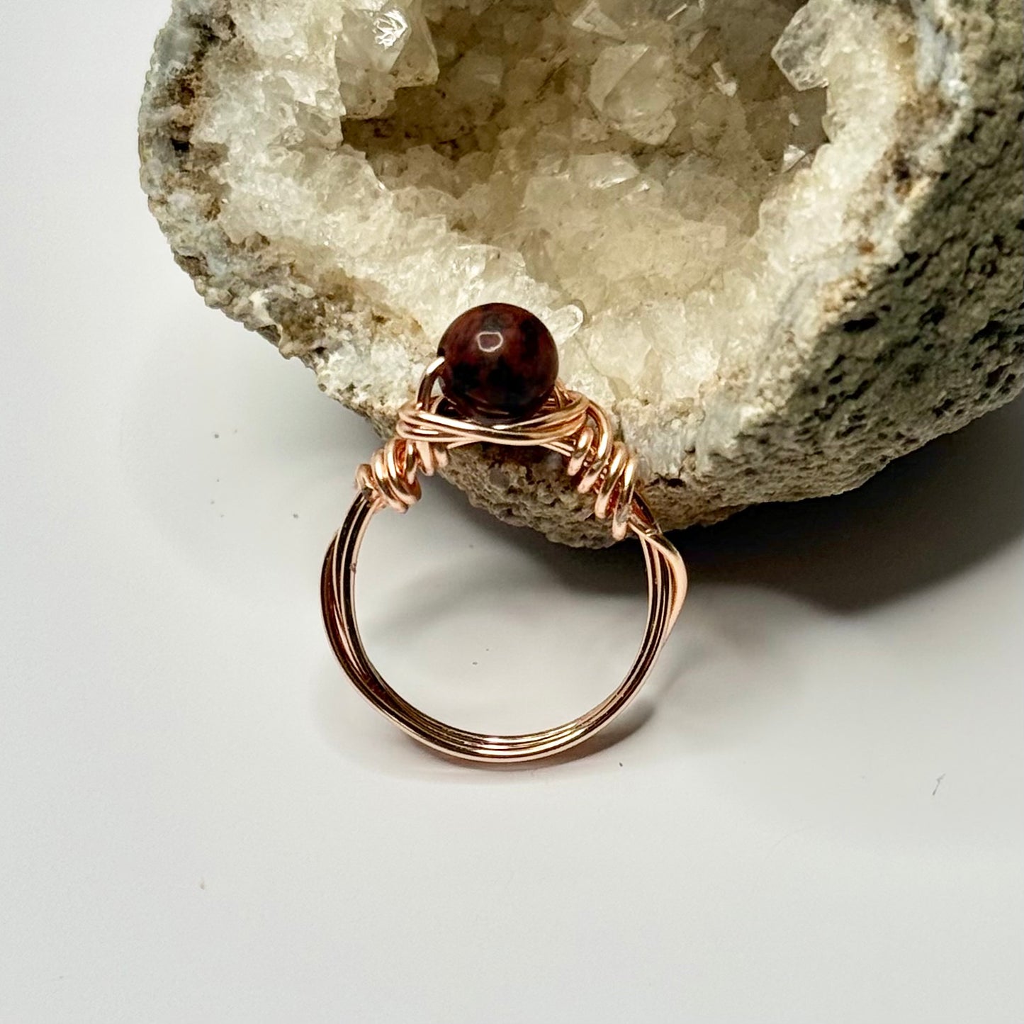 Rose Gold Jasper Ring
