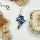 Silver Sodalite Lightning Necklace