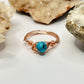 Rose Gold Dyed Howlite Ring