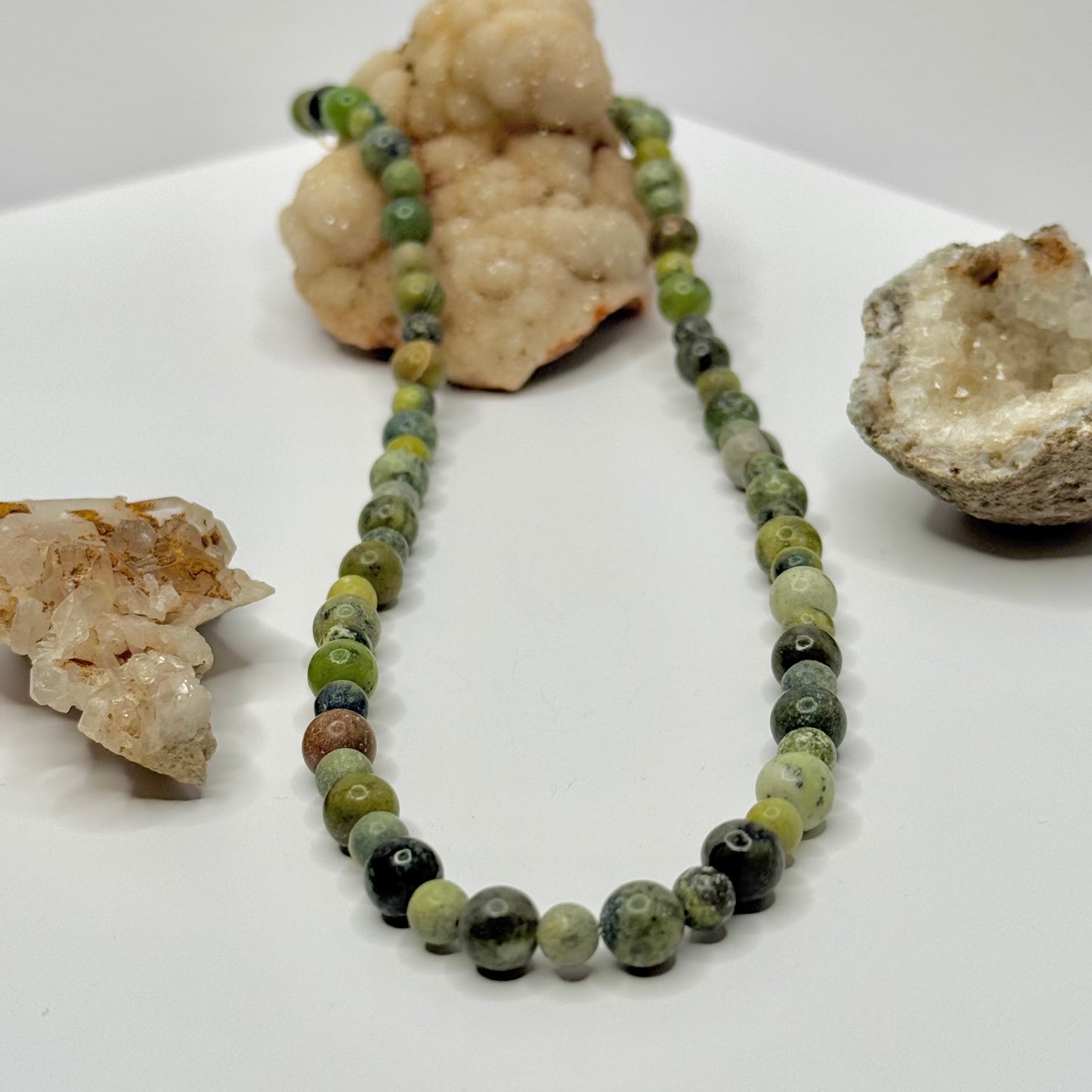 Gold Serpentine Beaded Necklace
