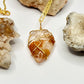 Gold Golden Healer Quartz Necklace
