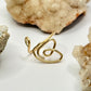 Gold Heart Bypass Ring