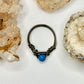 Charcoal Blue Shell Ring